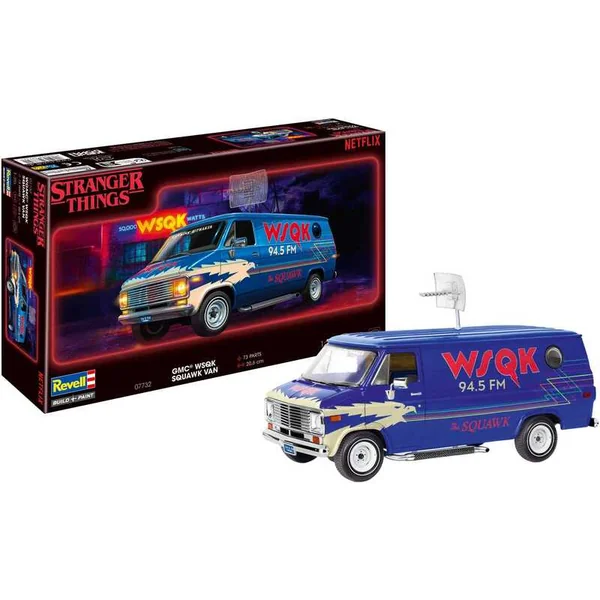 Maquette en plastique STRANGER THINGS voiture 07732 - GMC® WSQK Squawk Van (1:25)