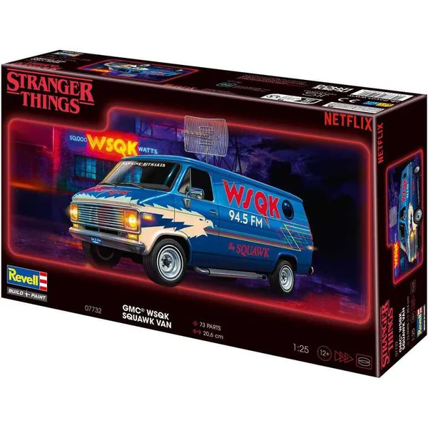 Maquette en plastique STRANGER THINGS voiture 07732 - GMC® WSQK Squawk Van (1:25)