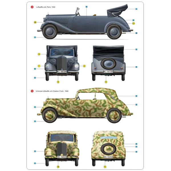 MiniArt German STAFF CAR Type 170V 1/35 - 35107