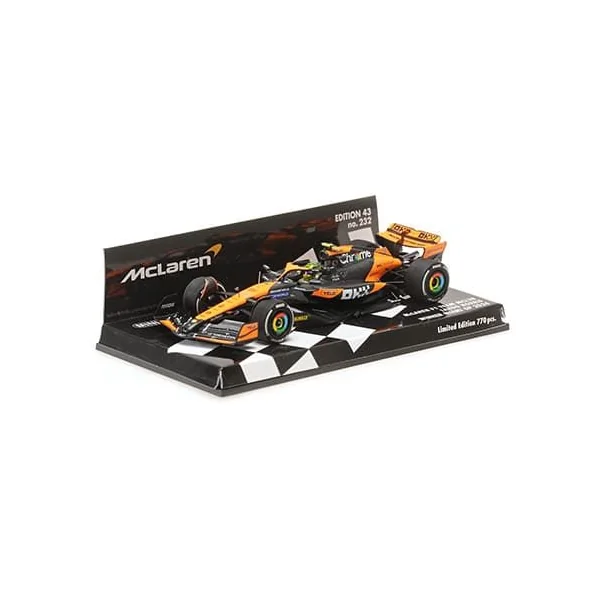 MINICHAMPS McLaren MCL38 Lando Norris Winner Miami GP F1 2024 1/43 - 537244404