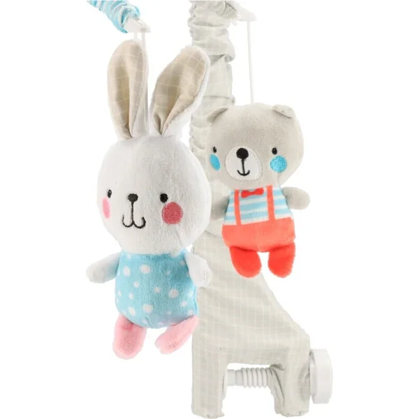 Mobile électronique pour lit bébé Baby Mix Ours et lapins avec mélodies