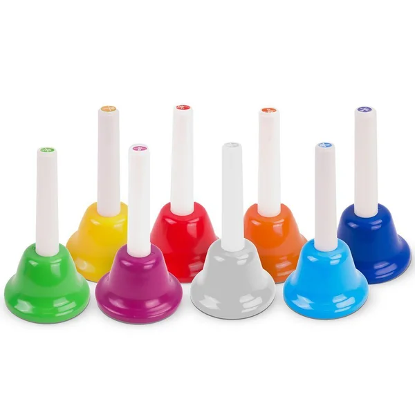 MONTESSORI -SET 8 CLOCHES MUSICALES MULTICOLORES -