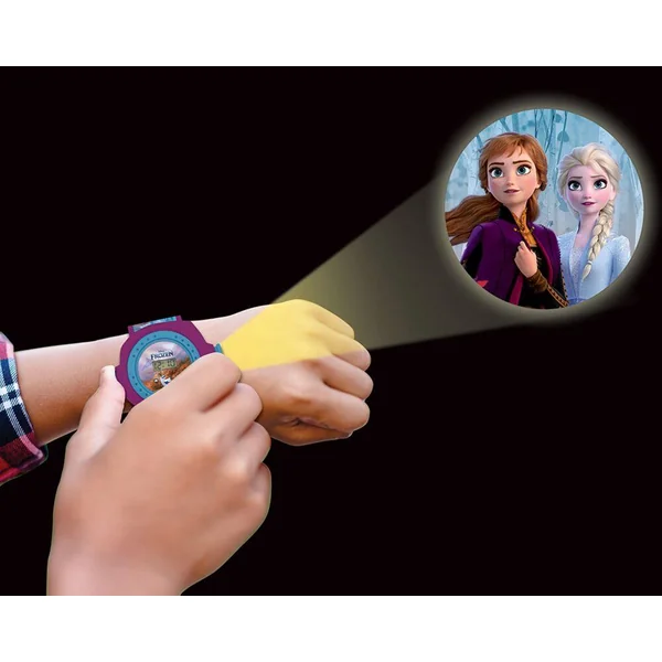 MONTRE DIGITALE AVEC PROJECTION DE 20 IMAGES DESIGN REINE DES NEIGES