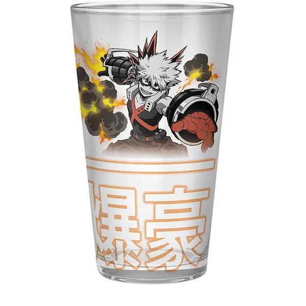 MY HERO ACADEMIA - VERRE XXL - 400 ML - IZUKU ET BAKUGO - BOITE