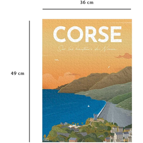 NATHAN PUZZLE 500 PIECES - AFFICHE DE LA CORSE - LOUIS L'AFFICHE