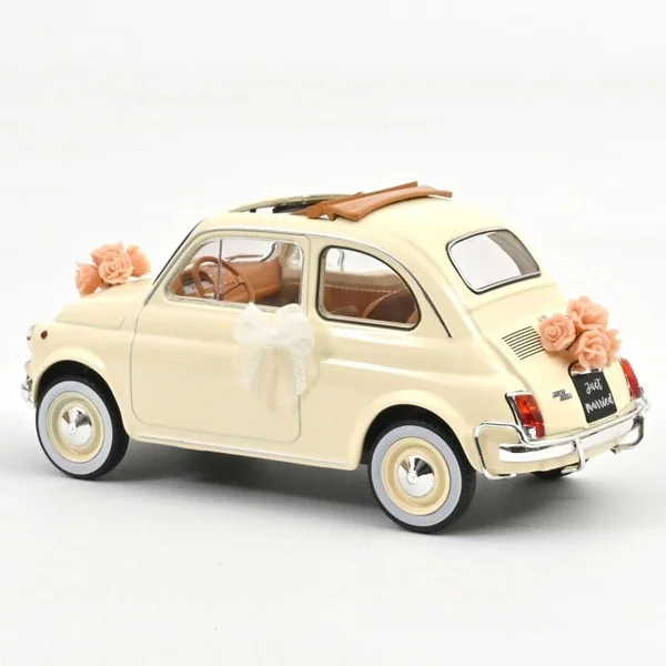 NOREV Fiat 500 L Cadeau de Mariage 1968 Blanc Ivoire 1/18 - 187780