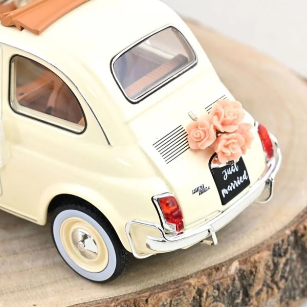 NOREV Fiat 500 L Cadeau de Mariage 1968 Blanc Ivoire 1/18 - 187780