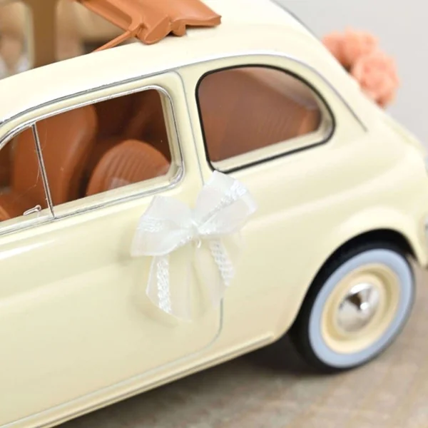 NOREV Fiat 500 L Cadeau de Mariage 1968 Blanc Ivoire 1/18 - 187780