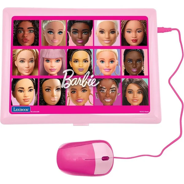 ORDINATEUR EDUCATIF BILINGUE BARBIE AVEC 170 ACTIVITES (85 DANS CHAQUE LANGUE) ECRAN 6.7" EN/ES