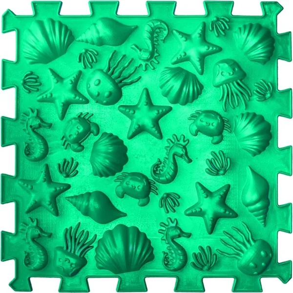 Ortek Tapis de massage orthopédique Puzzle "Marin" 6 éléments