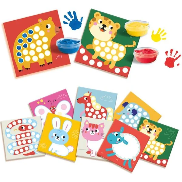 Peintures au doigt Ses - colorez votre animal