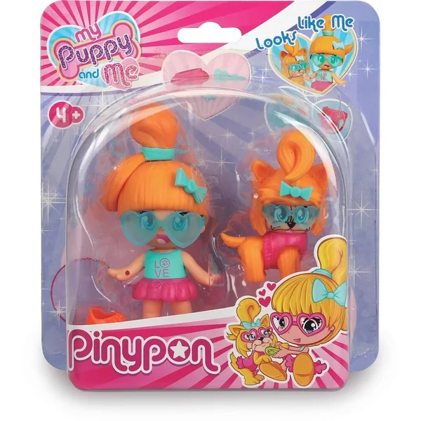 PINYPON - BLISTER 2 FIGURINES – MY PUPPY AND ME