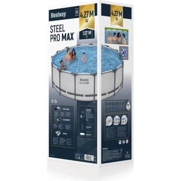 Piscine de jardin Bestway 56950 Steel Pro MAX 4.27m x 1.07m Pool Set