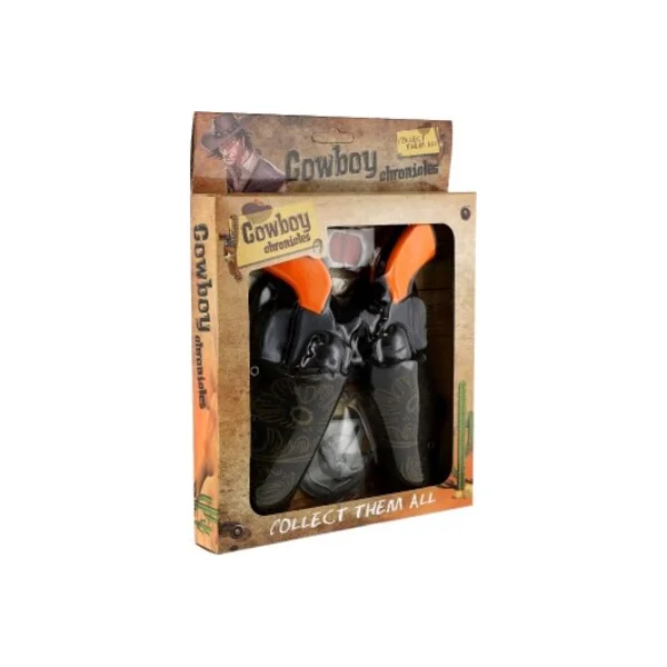 Pistolet/colt avec étui 2pcs ensemble cowboy plastique 16cm 2pcs avec accessoires