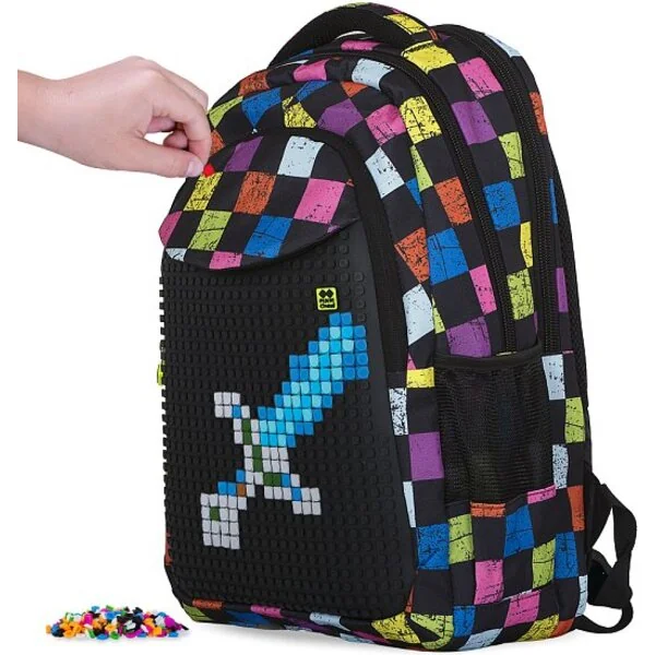 PIXIE CREW sac à dos étudiant cubes colorés