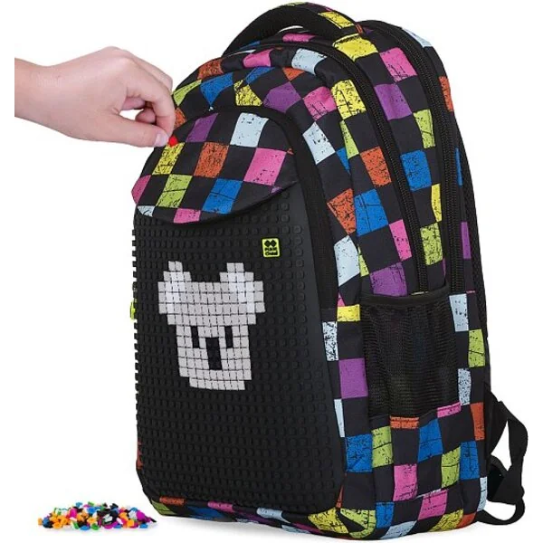 PIXIE CREW sac à dos étudiant cubes colorés