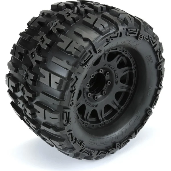 Pro-Line roue 3.8", pneu Trencher X, jante Raid H17 noir (2)