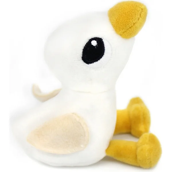 PTIPOTOS Peluche oie Jebongou blanche - maman avec bébé