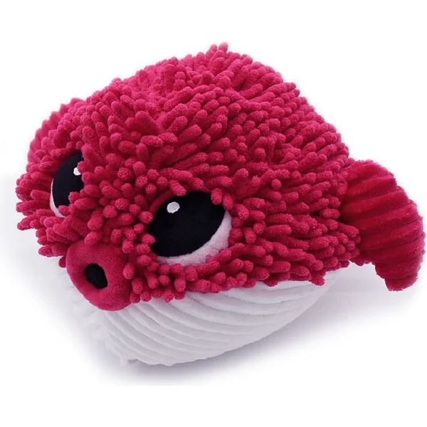 PTIPOTOS Poisson gonflable en peluche Gobetou rouge - maman avec bébé