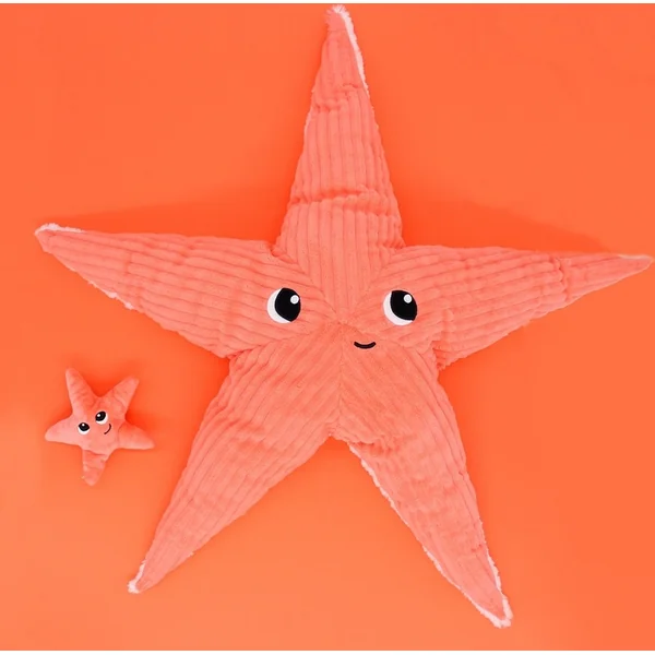 Ptipotos Étoile de mer en peluche Wahou corail - maman avec bébé