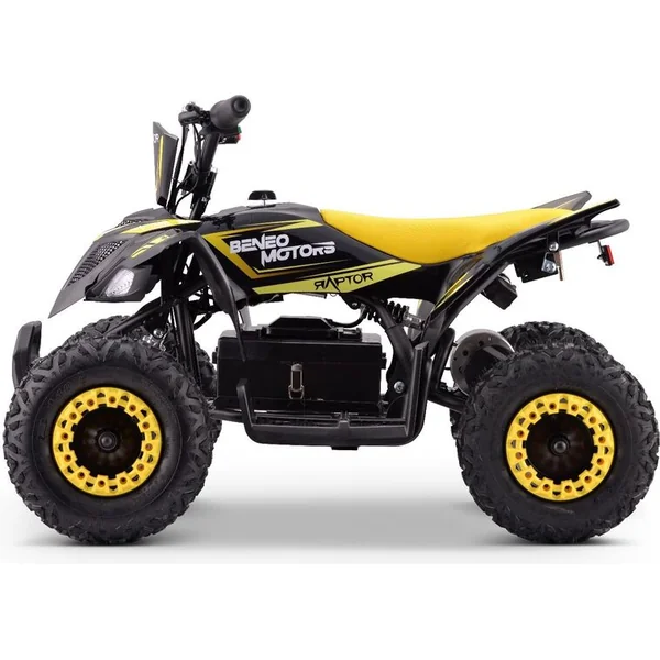 Quad électrique pour enfants Beneo Motors Raptor jaune - 800W