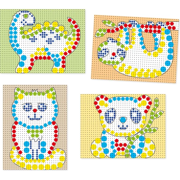 Quercetti Mosaïque Fantacolor Tab - 150 pcs, animaux 2