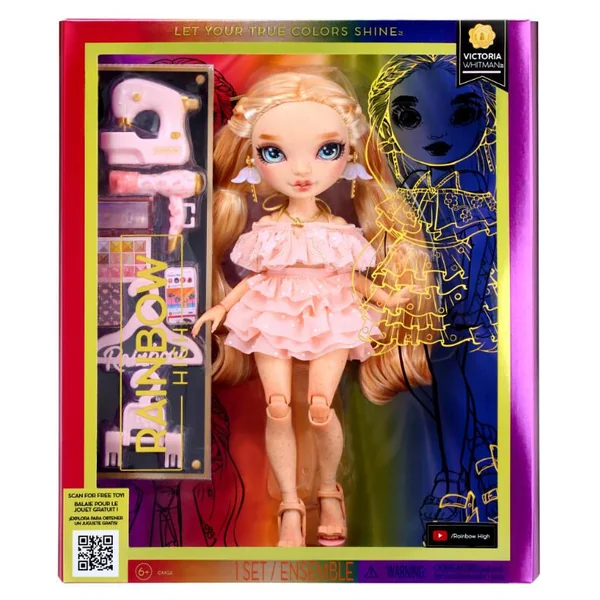 RAINBOW HIGH - POUPEE MANNEQUIN VICTORIA WHITMAN ROSE PALE 27 CM