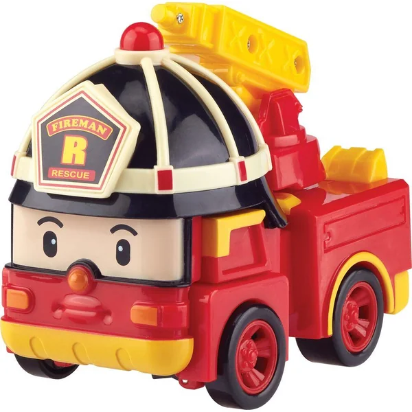 ROBOCAR POLI - VEHICULE TRANSFORMABLE 2 EN 1 - ROY LE POMPIER