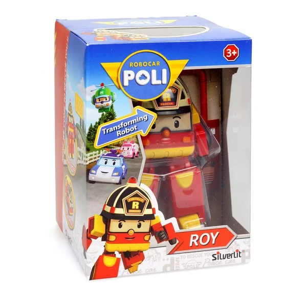ROBOCAR POLI - VEHICULE TRANSFORMABLE 2 EN 1 - ROY LE POMPIER