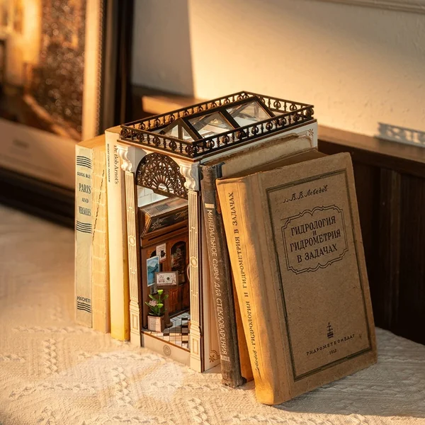 RoboTime Puzzle 3D Butée de livre Rencontre dans le passage avec des livres