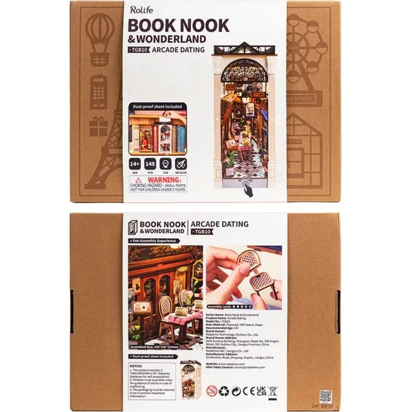 RoboTime Puzzle 3D Butée de livre Rencontre dans le passage avec des livres