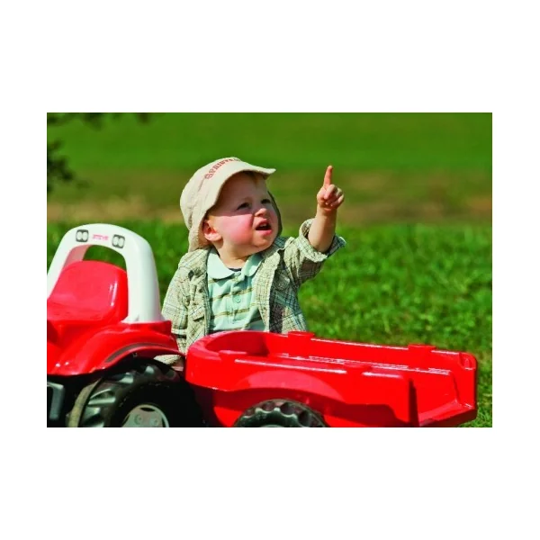 Rollytoys Tracteur à pédales Rolly Kid Steyr chargeur avec remorque