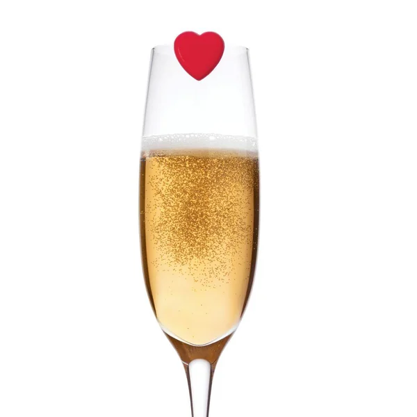 SET OF 6 DRINK MARKERS - LOVE IS IN THE GLASS - HEART