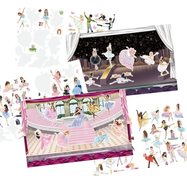 Top model Carnet créatif avec autocollants Top Model Ballet, Hayden & June