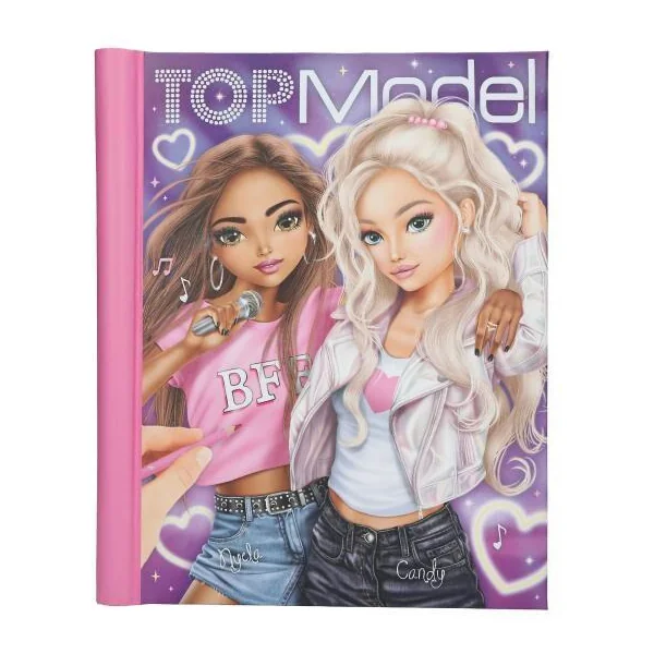 TOPMODEL LIVRE DE COLORIAGE AVEC LED ET SON – MY BFF