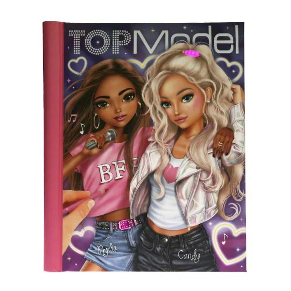 TOPMODEL LIVRE DE COLORIAGE AVEC LED ET SON – MY BFF