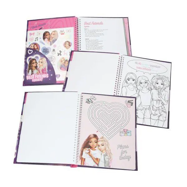TOPMODEL LIVRE DE COLORIAGE AVEC LED ET SON – MY BFF