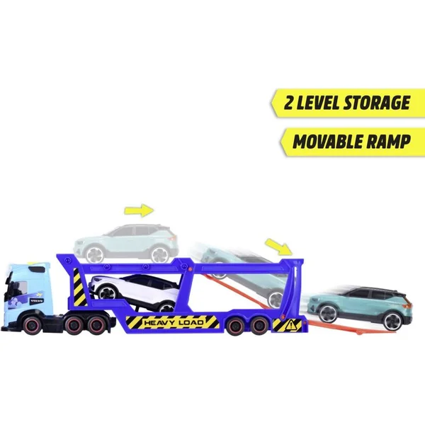 Transporteur Volvo FH 16, 40 cm + 3 voitures, lumière, son