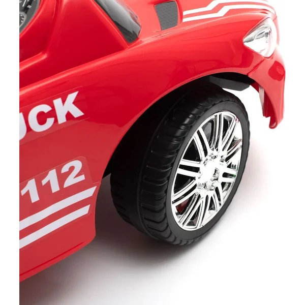 Trottinette pour enfants avec son et barre de guidage Baby Mix POMPIERS rouge