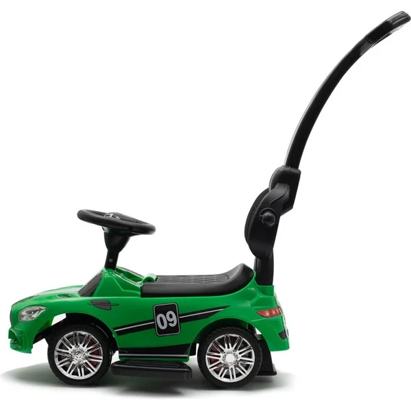 Trottinette pour enfants avec son et barre de guidage Baby Mix RACER verte