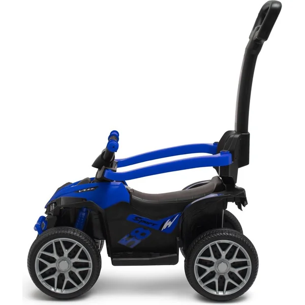 Trottinette pour enfants avec tige de guidage Baby Mix Mega bleue