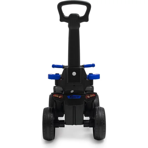 Trottinette pour enfants avec tige de guidage Baby Mix Mega bleue