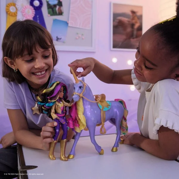 Unicorn Academy Licorne lumineuse WildStar et Sophia 24 cm