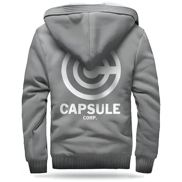 Veste Polaire DBZ Capsule Corp (Gris Clair)