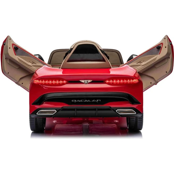 Voiture électrique Bentley Bacalar 12V, rouge, Portes s'ouvrant vers le haut, télécommande 2.4 GHz