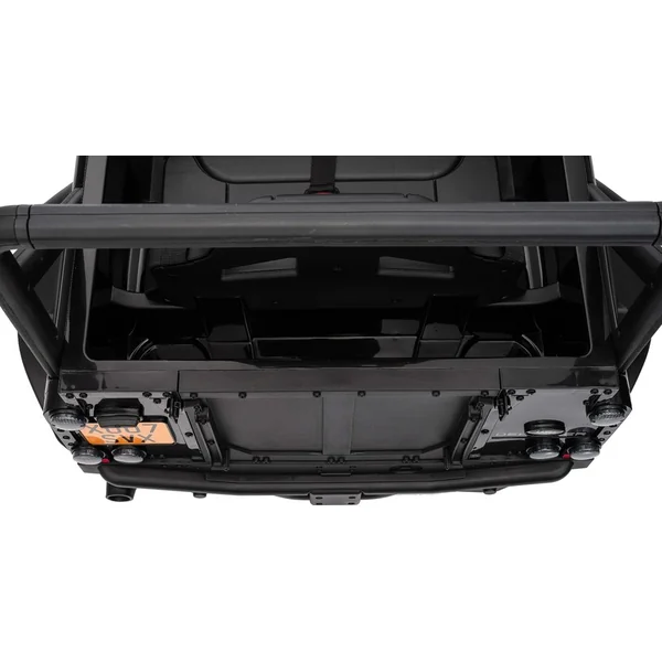 Voiture électrique Land Rover Defender 110 SVX 12V, rouge, 4X4 propulsion, lumières LED, avant