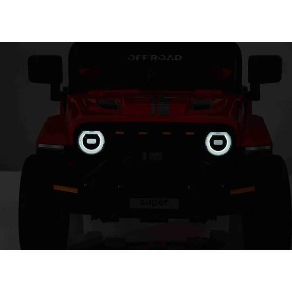 Voiture électrique OFFROAD NEW à propulsion arrière, rouge, batterie au lithium