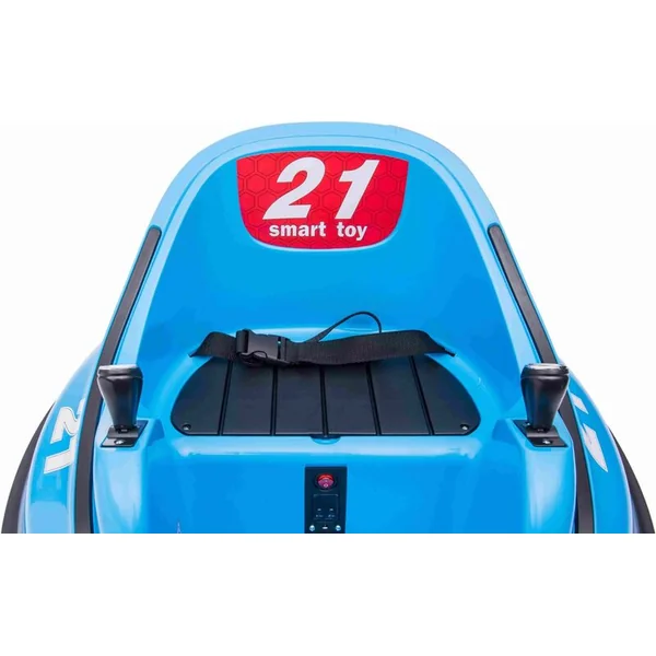 Véhicule électrique pour enfants RIRIDRIVE 12V bleu, adapté pour une utilisation intérieure et extér