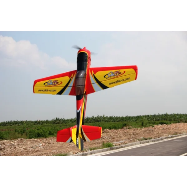 Yak 55M Pilot RC 88'' (27%) 2,24m - Rouge / Jaune / Argent - 50 à 60cc