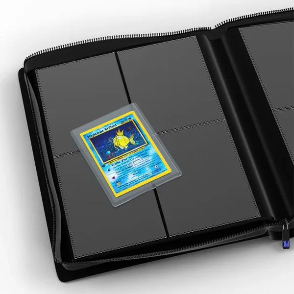 ZIP BINDER TOPLOADER 112 CARTES – NOIR